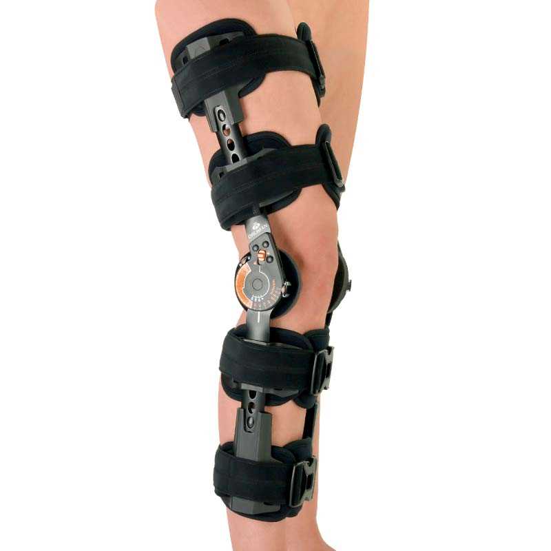 Ортез на коленный сустав жесткой фиксации - описание и преимущества